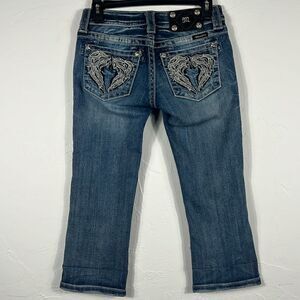 🔥 MISS ME CAPRI JE5436P3‎ Mid Rise Jeans - Women Size 26
